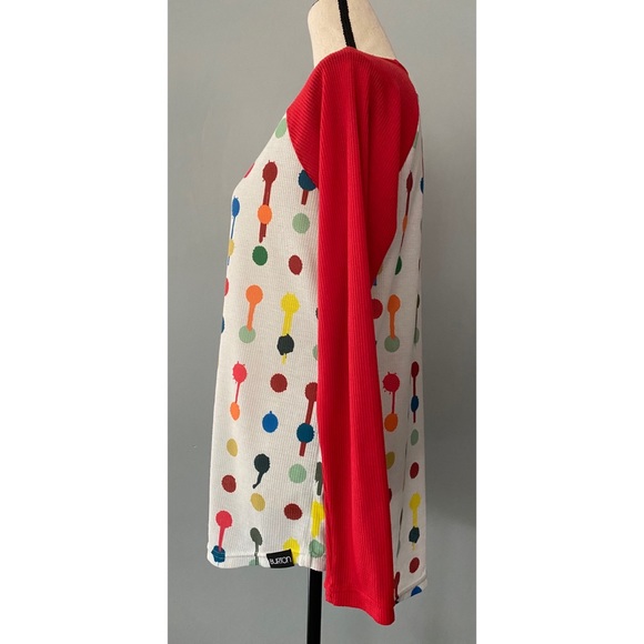 L.A.M.B. x Burton Jagger Waffle Dot Print Top - Picture 3 of 7